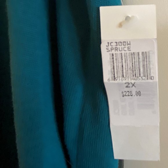 NWT Joan Vass Green Sweater 2X - Picture 2 of 4